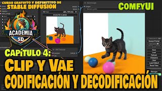 Curso ComfyUI Codificación y decodificación CLIP y VAE [upl. by Nairehs]