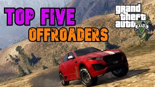 GTA V  TOP 5 Best Offroad 4x4  The Best at climbing mountains fording rivers rock crawling [upl. by Berna]