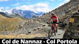 🚴 Anello in Val dAosta Col de Nannaz e Col Portola  Le Alpi in MTB [upl. by Yecrad]