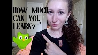 HOW MUCH CAN YOU LEARN FROM USING DUOLINGO [upl. by Reywas]