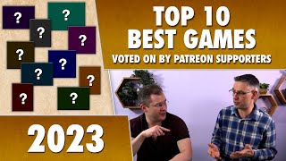 Top 10 Best Board Games of 2023  Patreon voters [upl. by Duma950]