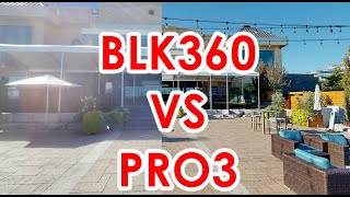 Matterport PRO3 and BLK360 Comparison  Outdoor  Direct Sunlight [upl. by Nidla]