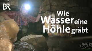 Eine Höhle im Berg Unterirdische Wasserwelt der Pegnitz  Wir in Bayern  BR [upl. by Nariko]