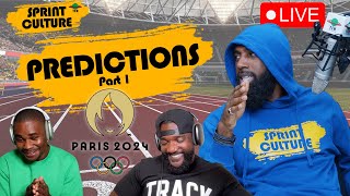 Sprint Culture LIVE  Paris 2024 PREDICTIONS  PART 1 [upl. by Einahets762]