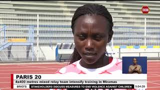 4x400 metres mixed relay team intensify training in Miramas [upl. by Bronwyn]