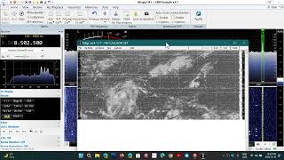 NMG New Orleans Weather Fax Airspy HF Discovery on MLA 30 loop antenna tropical storm Julia [upl. by Mani]