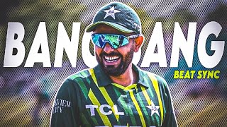 BANG BANG X Babar Azam 👑💙 ● Beat Sync 💓 ● Pct Glore [upl. by Anaderol232]