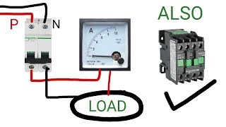 SINGLE PHASE AMMETER WIRING CONNECTION PRACTICALLY [upl. by Anaz]