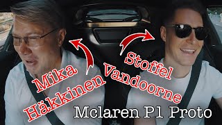 TEASER  Mika Häkkinen amp Stoffel Vandoorne  Race mode of McLaren P1 VP3 [upl. by Erund200]