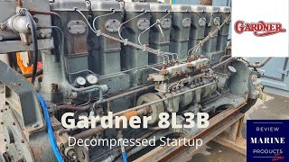 Gardner 8L3B StartUp [upl. by Punke]