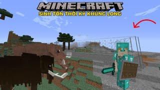 MINECRAFT SINH TỒN THỜI KỲ KHỦNG LONG TẬP 7  MÌNH HỒI SINH VOI MAMMOTH VÀ PLATYBELODON [upl. by Eigroeg385]