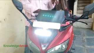 LED fog light for fz bike  flood light installation  how to connect LED light to your Fazer [upl. by Ytomit111]