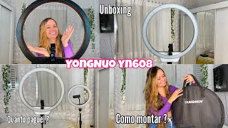 Ring light YONGNUO YN608  Review completa [upl. by Irod]