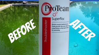 How To Clear Up A Cloudy Pool  How To Use Flock  Flocculant [upl. by Arza81]