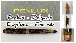 Unboxing and Review  Penlux Delgado Euploea  Fine nib [upl. by Avery]