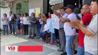 Trabajadores del Poder Judicial en San Martín acatan paro de 24 horas [upl. by Tandie]