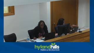 1152024 Hyland Hills Park amp Recreation Board of Directors Meeting Live Stream [upl. by Anier452]