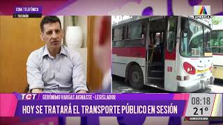 Legislador Emiliano Vargas Aignasse quothoy se tratá el transporte en la sesión legislativaquot [upl. by Gnous]