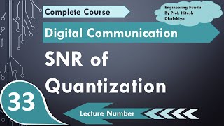 SNR of Quantization  Waveforms of Quantization  Derivation of SNR in Quantization  Quantization [upl. by Ettenahs]