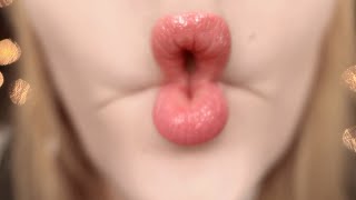 👄 ASMR SILLY CLOSE UP KISSES amp LENS FOGGING amp WHISPERS 🤪 [upl. by Anilave]