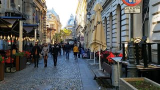 Bucharest Romania Tour of Old Town [upl. by Nessy742]