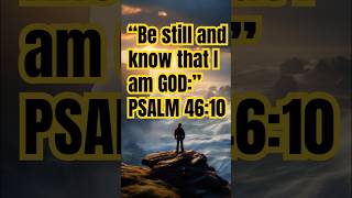 “Be still and know that I am GOD” PSALM 4610 kjv dailyscripture dailydevotional jesussaves [upl. by Lantz]