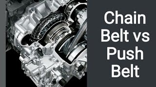 Push belt vs Chain belt IVT Transmission vs CVT [upl. by Roddie]