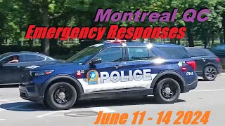 MONTREAL EMERGENCY RESPONSES JUNE 11  14 2024 [upl. by Notgnirrac81]