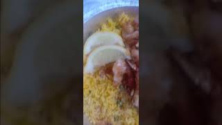 City island vibesShrimp scampi amp yellow rice [upl. by Ranite]