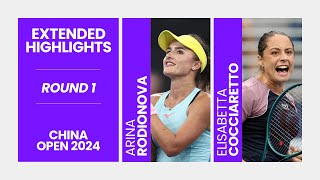 Arina Rodionova vs Elisabetta Cocciaretto  R1 China Open 2024  WTA Match Highlights [upl. by Etessil687]