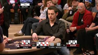 Tom durrrr Dwan vs Phil Hellmuth Heads Up Poker Championship 2009 12 [upl. by Rotman]