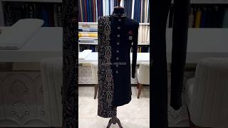 Latest Black Sherwani Designs For Men 2024 sherwani blacklover fashion wedding trending [upl. by Naed135]