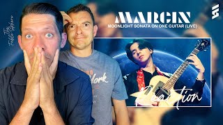 NOW HE KNOWS Marcin  Moonlight Sonata On One Guitar Live Reaction [upl. by Goldshlag113]