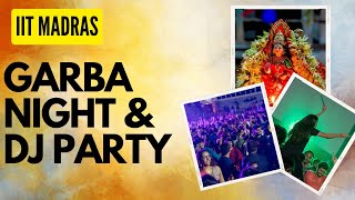 IITMadrasOfficial Garba night amp DJ party organised by HMM vlogs viral trending iitiitbombay iit [upl. by Arlin]