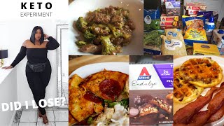 EATING ATKINS FROZEN MEALS EVERYDAY FOR A WEEK DID I LOSE  KETO FASHO [upl. by Esil]