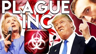 PLAGUE INC HILLARY CLINTON VS DONALD TRUMP CHALLENGE US ELECTION MODE  JeromeASF [upl. by Libbi]