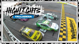 Talladega photo finish Ricky Stenhouse Jr wins threewide thriller at Talladega  NASCAR [upl. by Ahseyd]