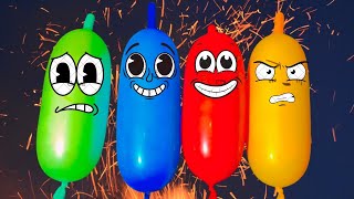 MAKING SLIME WITH MANY FUNNY LONG BALLOONS AND GLITTER  SATISFYING SLIME VIDEOS LONG VERSION [upl. by Valentina]