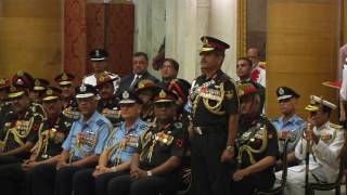 President Mukherjee presents Gallantry Awards and Distinguished Service Decorations [upl. by Ycart]