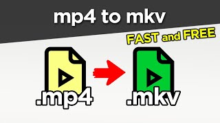 How to convert MP4 to MKV  full guide [upl. by Aihsakal]