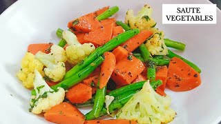 How to Make Sauteed Vegetables  Yummy  Healthy Sauteed Vegetables [upl. by Terrel]