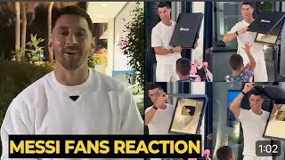 Messi Fans reaction to Ronaldo youtube channel sportstv00cristianoleomesi [upl. by Alleen]