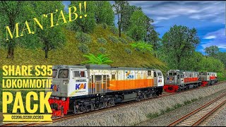 SHARE S35 LOKOMOTIF CC 206CC203CC201trainzsimulator [upl. by Schiro52]