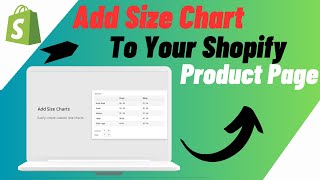 How to Add Size Chart in Shopify  Without Coding amp App  Step By Step Guide [upl. by Ayanaj]