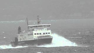 Calmac Bute ferry MV Argyle approaching Craigmore 2 [upl. by Hnahym]