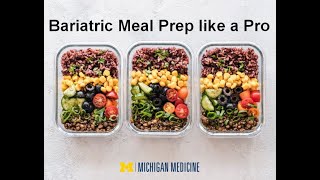 Meal Prep Like a Pro Bariatric Edition [upl. by Power]