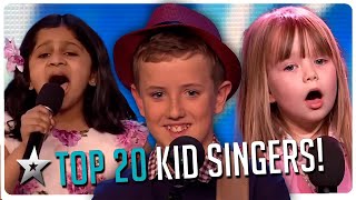 Top 20 BEST Kid Singers from Britains Got Talent of ALL TIME [upl. by Enyalb]