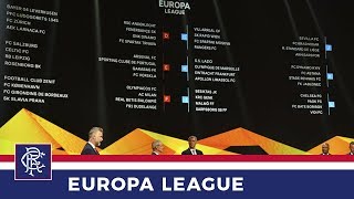 REACTION  Europa League Draw  31 Aug 2018 [upl. by Meensat]