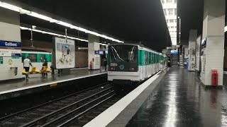 Métro de Paris Ligne 3 Gallieni  Pont de LevalloisBécon MF 67 [upl. by Nannek]