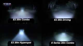 Rigid Industries 20quot E Series Lightbar Comparison  SnakeRacing [upl. by Mailand695]